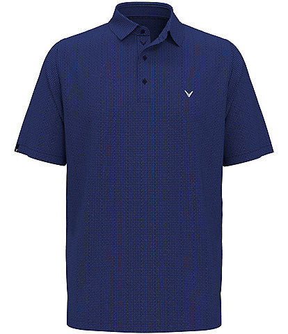 Callaway Chevron Foulard Print Short Sleeve Golf Polo Shirt