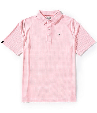 Callaway Chevron Foulard Print Short Sleeve Golf Polo Shirt