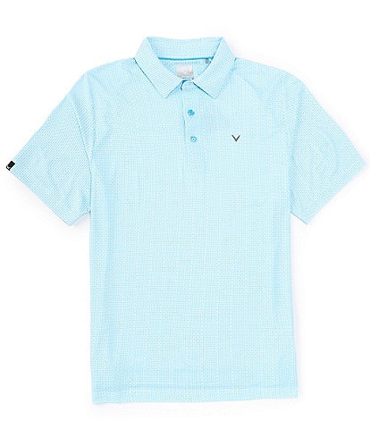 Callaway Chevron Foulard Print Short Sleeve Golf Polo Shirt