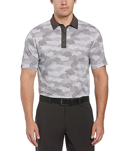 Callaway Cluster Print Golf Short Sleeve Polo Shirt