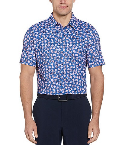 Callaway Novelty Crab Printed Short Sleeve Golf Polo Shirt