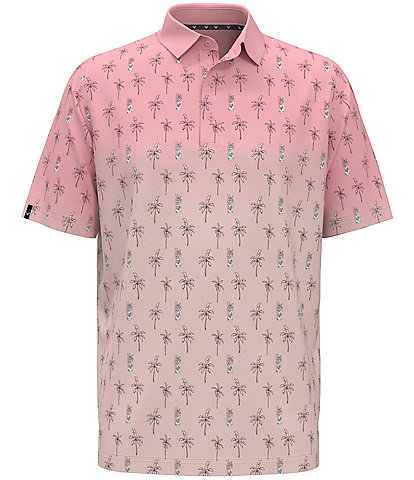 Callaway Ombre Mojito Print Short Sleeve Polo Golf Shirt