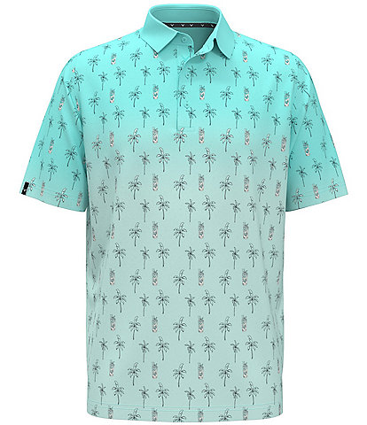 Callaway Ombre Printed Short Sleeve Golf Polo Shirt