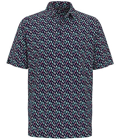 Callaway Short Sleeve Birdie Print Polo Golf Shirt