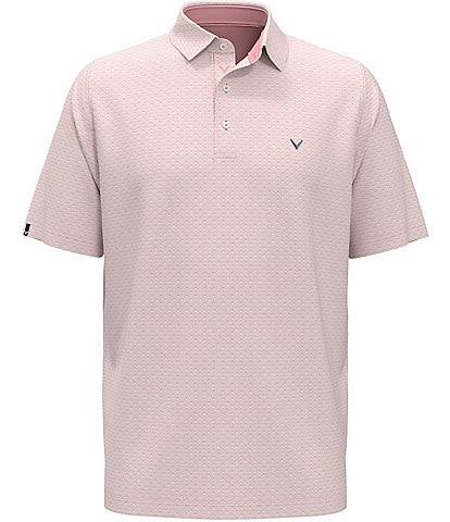 Callaway Short Sleeve Printed Polo Golf Shirt