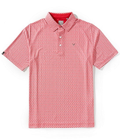 Callaway Short Sleeve Printed Polo Golf Shirt