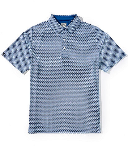 Callaway Short Sleeve Printed Polo Golf Shirt