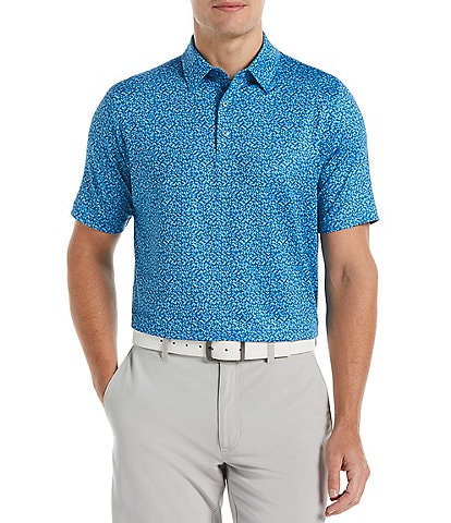 Callaway Short Sleeve Trademark Shape Shifter Abstract Chevron Print Golf Polo Shirt