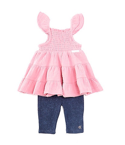 Calvin Klein Jeans Little Girl's 2-Piece Logo Tunic & Leggings Set - Pink - Size  6 - Yahoo Shopping