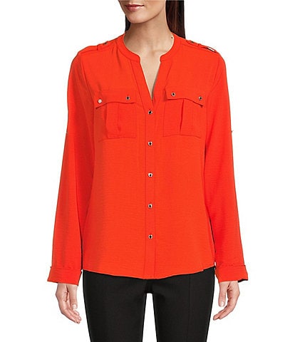 Red Women's Casual & Dressy Blouses | Dillard's