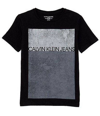 Calvin Klein Big Boys 8-20 Short-Sleeve Stipple Graphic T-Shirt