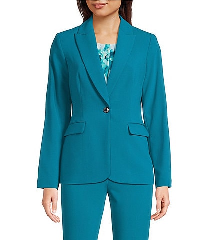 Calvin Klein Coordinating Notch Lapel Long Sleeve One Button Jacket