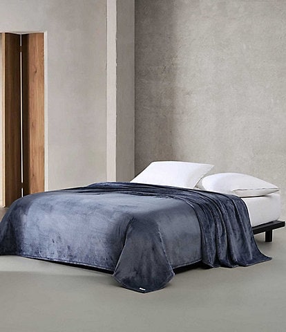 Calvin Klein Core Plush Solid Bed Blanket