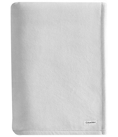 Calvin Klein Core Plush Solid Bed Blanket