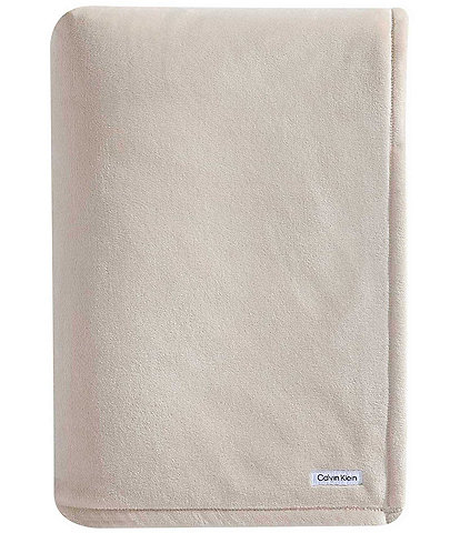 Calvin Klein Core Plush Solid Bed Blanket