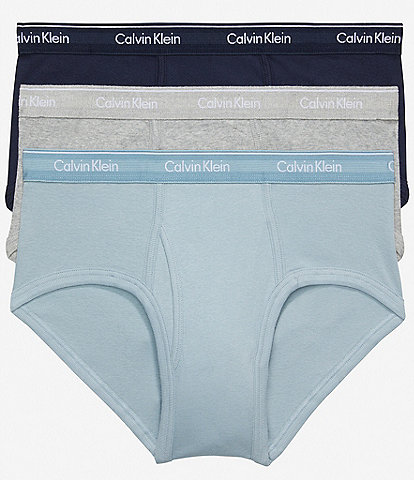 Calvin Klein Modern Cotton Stretch Naturals Hip Brief 3-Pack NB3342-904 -  Free Shipping at LASC