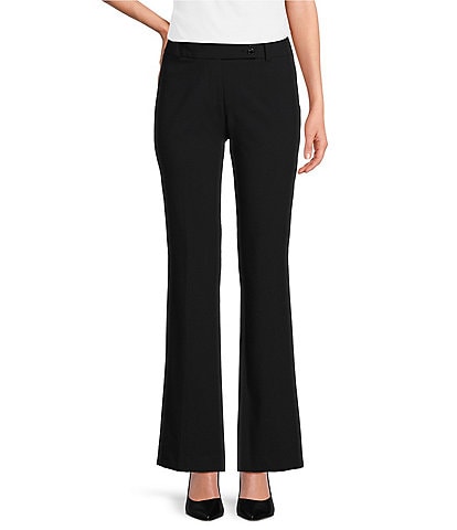 Fashion Solid Black Silm Pants For Women Clothes Fitting High