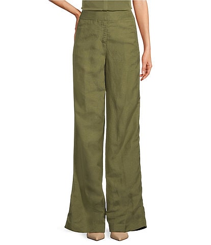 Calvin Klein Linen Blend Wide Leg Pants