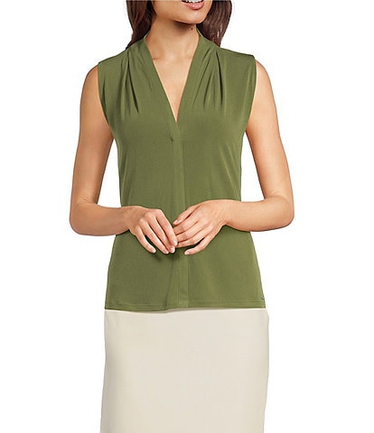 Calvin Klein Matte Jersey V-Neck Sleeveless Cami