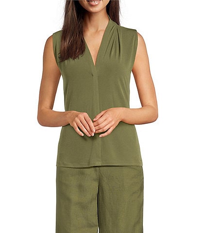 Calvin Klein Matte Jersey V-Neck Sleeveless Cami