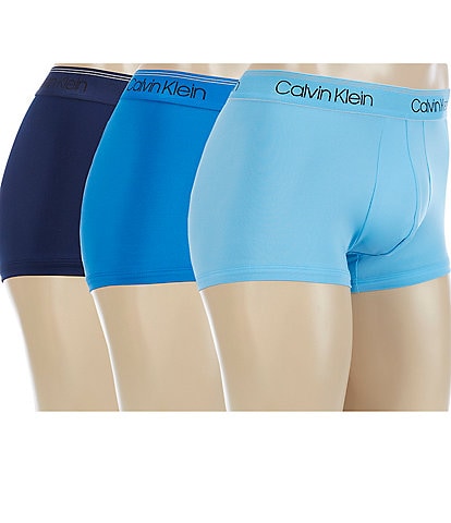 Calvin Klein Micro Stretch Low Rise Solid Trunks 3-Pack