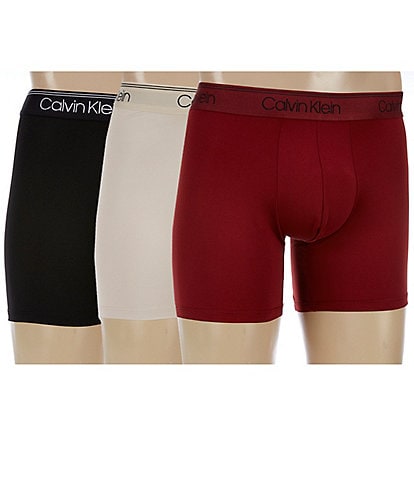 Calvin Klein Micro Stretch Solid Boxer Briefs 3-Pack