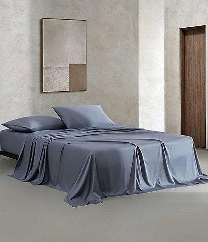Calvin Klein Organic Earth Solid Cotton Sateen Sheet Set