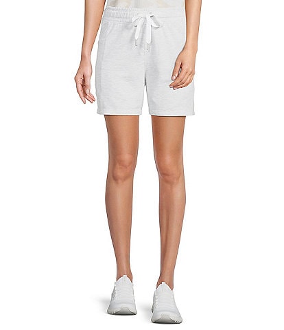 Calvin Klein Performance French Terry High Waisted Drawstring Elastic Side Pocket 5#double; Shorts
