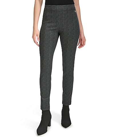 Calvin Klein Plaid Print Ponte Legging