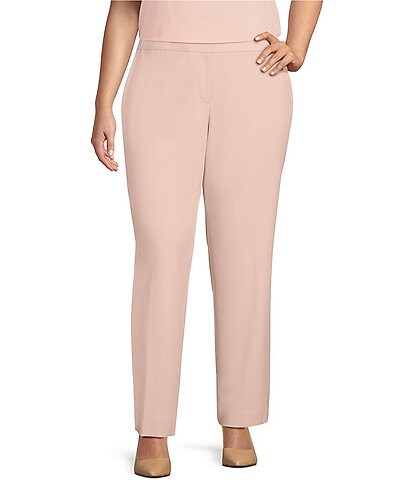 Calvin Klein Plus Size Lux Stretch Suiting Modern Fit Highline Ankle Tapered Leg Pants