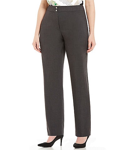 Calvin Klein Plus Size Traditional Fit Tapered Leg Pants