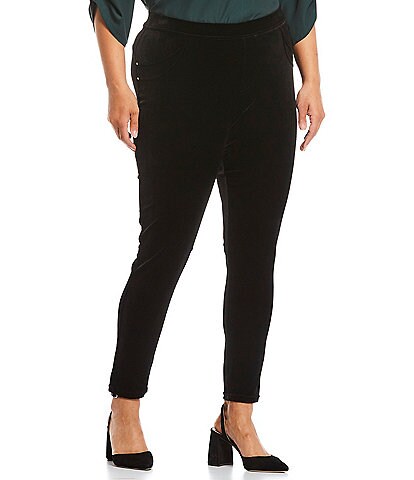 black velvet leggings: Women's Plus-Size Leggings