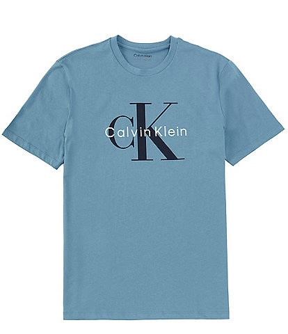 Calvin Klein Jeans Printed Men Round Neck Light Blue T-Shirt - Buy Calvin  Klein Jeans Printed Men Round Neck Light Blue T-Shirt Online at Best Prices  in India