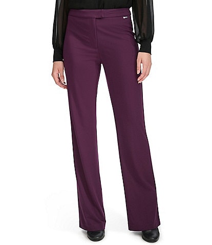 Calvin Klein Soft Ponte Wide Leg Pant