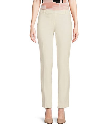 Calvin Klein Stretch Heathered Woven Pocketed Slim Coordinating Straight Leg Pants