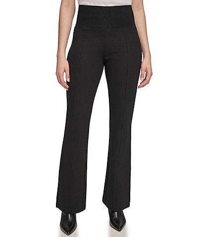 Calvin Klein Women's High-Waist Tuxedo Pants Black Size 14 – Steals