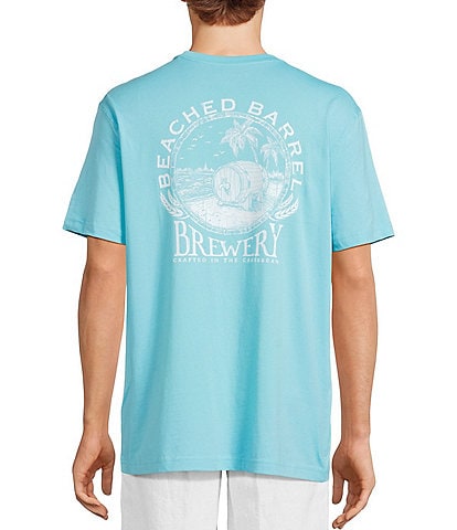 Caribbean Beach Barrel Short Sleeve Graphic T-Shirt