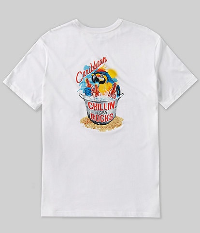 Caribbean Big & Tall Chillin Short Sleeve Graphic T-Shirt