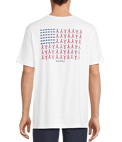 Caribbean Big & Tall Crustacean Flag Short Sleeve Graphic T-Shirt