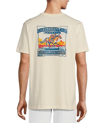 Caribbean Big & Tall Derby Short Sleeve Graphic T-Shirt