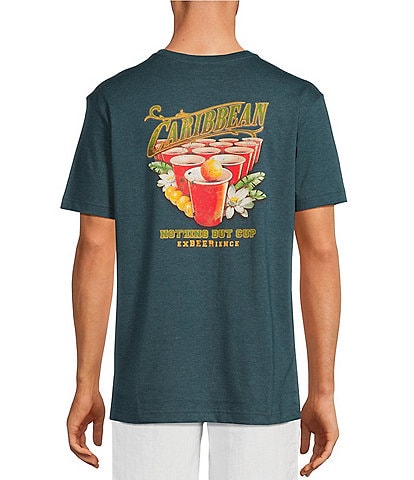 Caribbean Big & Tall Island Pong Short Sleeve Graphic T-Shirt