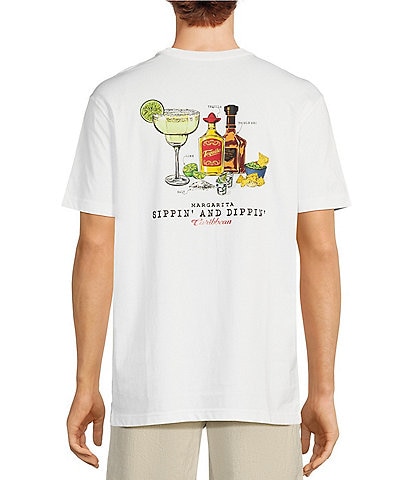 Caribbean Big & Tall Sippin N Dippin Short Sleeve Graphic T-Shirt