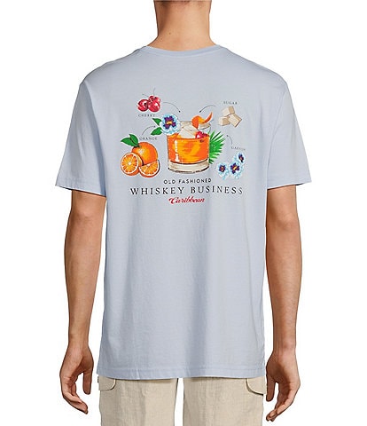 Caribbean Big & Tall Whiskey Business Short Sleeve Graphic T-Shirt