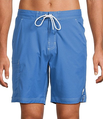 Caribbean Coastal Cargo 8#double; Solid Swim Trunks