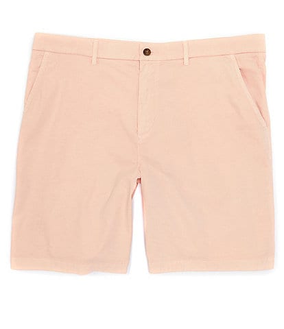 Caribbean Flat Front Cotton Blend 9#double; Inseam Shorts