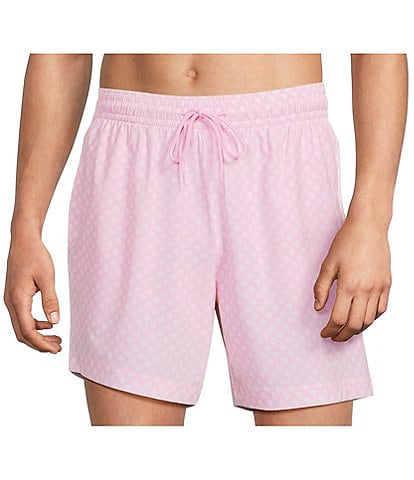 Caribbean Mini Shell Print 6" Swim Trunks