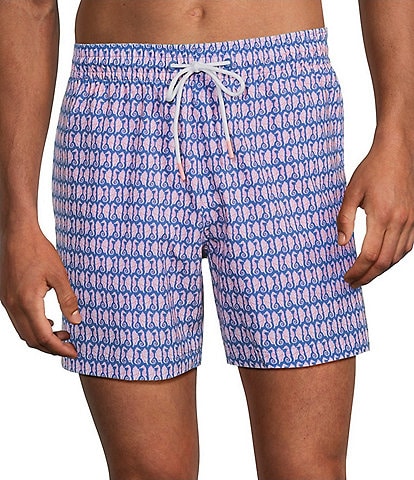 Caribbean Nautilus Shell Mini 6#double; Swim Trunks