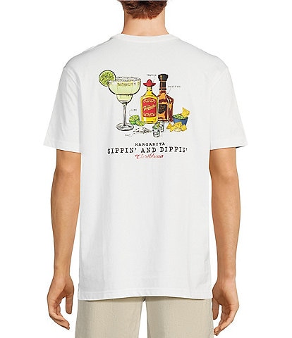 Caribbean Sippin N Dippin Short Sleeve Graphic T-Shirt