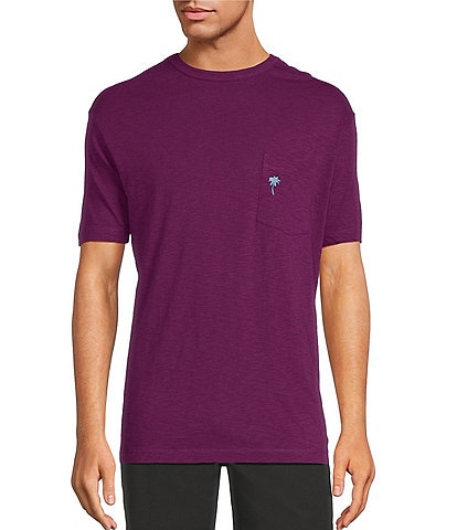 Caribbean Solid Short Sleeve Slub T-Shirt