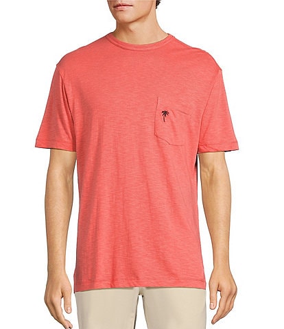 Caribbean Solid Short Sleeve Slub T-Shirt